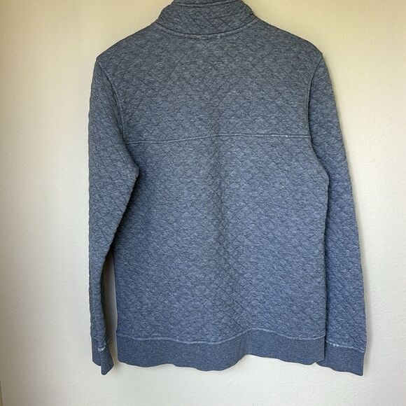 Patagonia Snap Sweatshirt Pullover Gray Pink Cotton Quilted quarter zip sz small - Picture 6 of 11